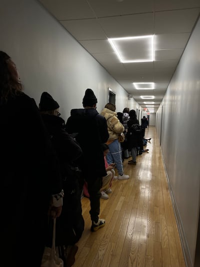 Scores of fans lined a hallway to pay tribute to Puppets and Puppets.